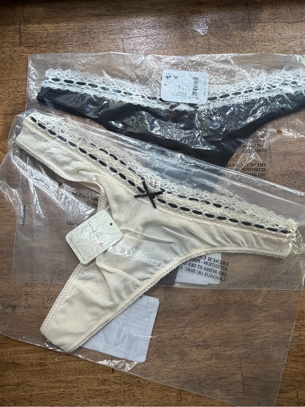 FP so sweet thong x2 - Ivory & Black